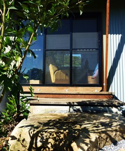Treby Build - Creek Ecohouse window