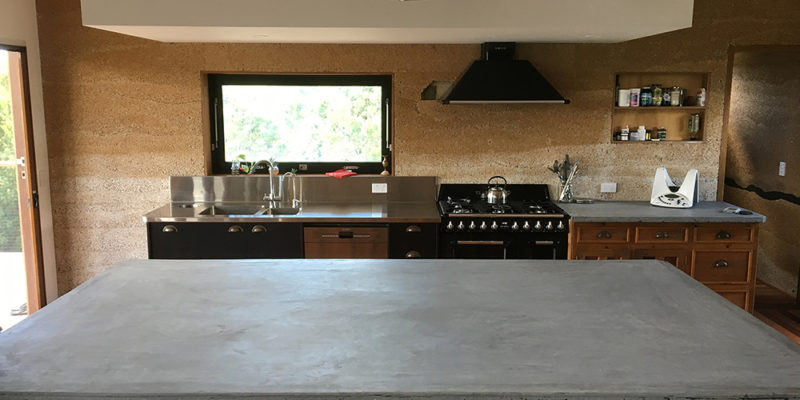 Treby Build - Hempcrete House kitchen